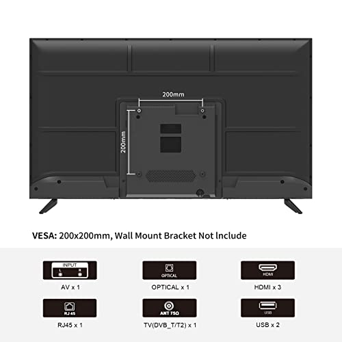 Caixun Tv 40 Inch 1080P Fhd Smart Android Tv With Chromecast Built-In, Hdmi, Usb (Hdmi Cable Included - Ec40V2Fa) #TOP6
