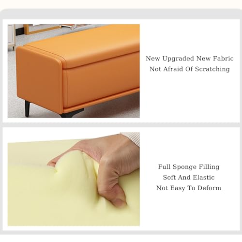 Banc de lit coffre pour résoudre le manque de rangement