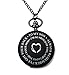 Charm.L Grace "To My Son - Your Mom" Pocket Watch Necklace Family Love Gift From Mom Dad