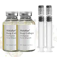 Silk Peptide Intensive Lifting Ampoule, Deep Collagen Silk Peptide Intensive Lifting Serum, Anti Aging Peptides Serum for Face Tightening, Lifting, Smoothing, Hydrating, 60ml/2.03 fl.oz