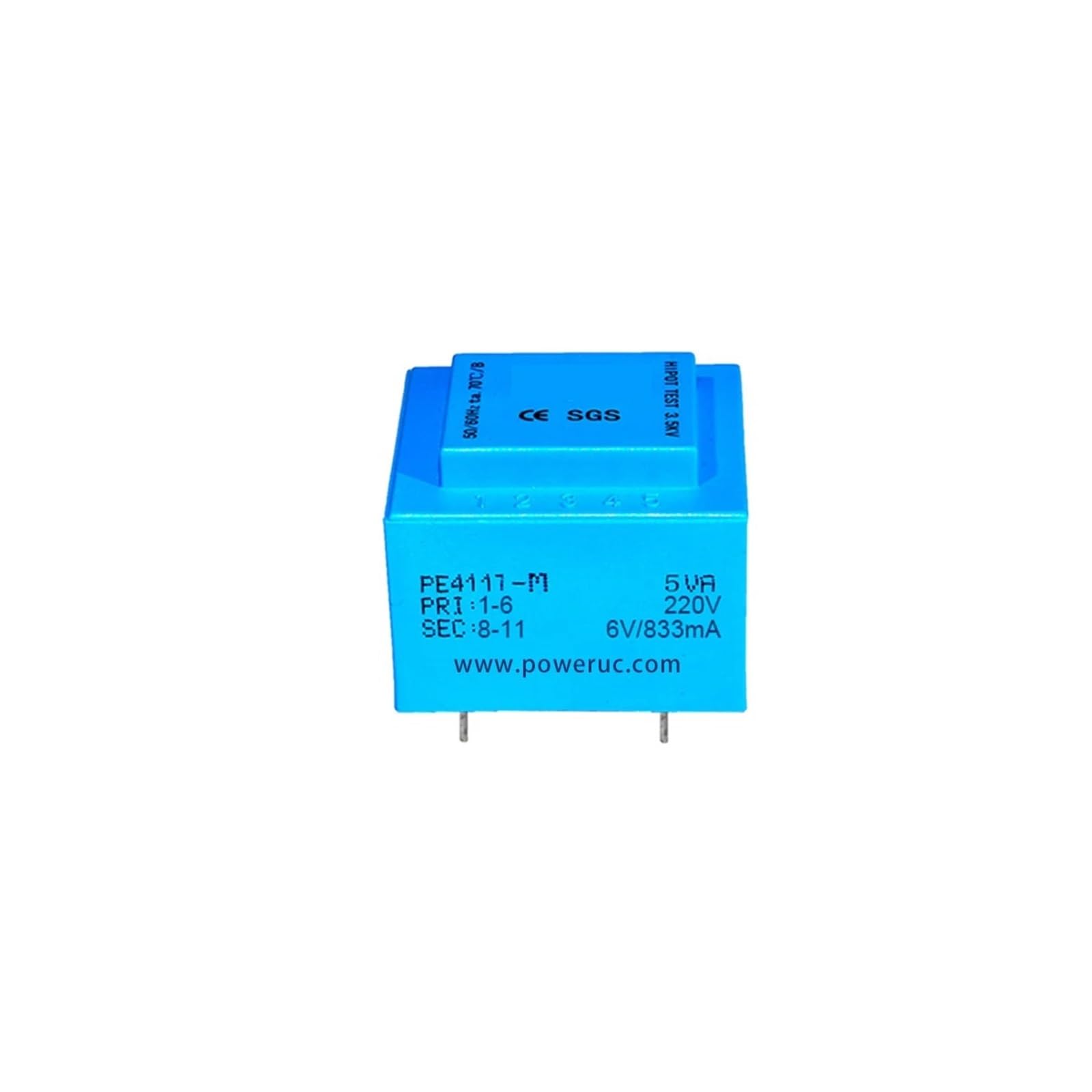Transformateur 5VA 230V 2x12V encapsulé réduisant les interférences PCB - 3