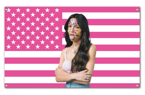 3x5 Feet Music Pink Flag Tapestry with Four Brass Grommets