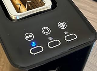 LITTLE BALANCE 8828 Happy Toast, Grille pain Toaster, 1 longue fente, 1 tranche baguette, Thermostat 7 positions, Décongélation, Tiroir Ramasse-miettes, 900 W, Noir