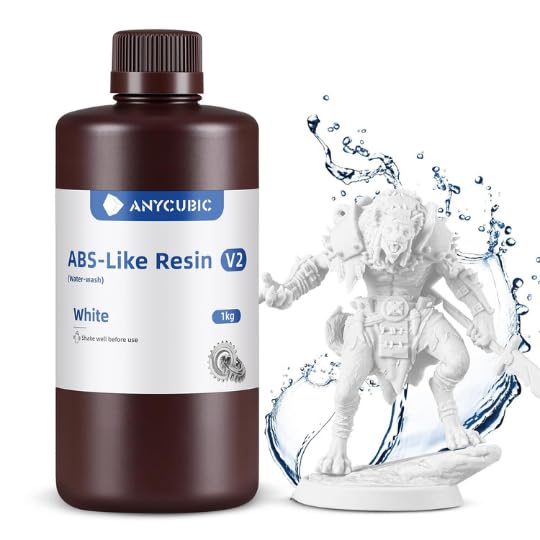 Image of 3IDEA Upgraded 8K Standard ABS-Like V2, Enhanced, High Precision 3D Printing for All LCD Resin for 3D Printers (White, 1kg)