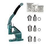 【Materiales metálicos de alta resistencia y gruesos】1 máquina de ojales de presión manual resistente, 3 troqueles (#0#2#4) y 3000 piezas de 3 tamaños (6, 10, 12 mm), ojales plateados, 500 piezas para cada tamaño y cada color, la máquina de perforación utiliza metal de alta calidad. Hecho de materiales. Muy grueso y duro, buena resistencia a la abrasión, no se deteriora ni se oxida, para garantizar que es más duradero y tiene una vida útil más larga.
