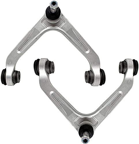 Image of Detroit Axle - 2WD Front End Control Arms Kit for 03-06 Dodge Ram 2500 3500, Upper Control Arms w /Ball Joint Tie Rods Boot & Bellows 2003 2004 2005 2006 Replacement - 8pc Set