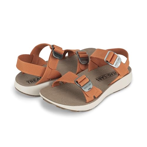Image of Tread Labs Women's Salinas Comfortable Lightweight Arch Support Sandals for Walking, 8, Apricot