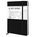 STATIONERY ISLAND A5 Squared Notebook, Graph Paper Notebook with 120gsm Premium Thick Paper, 180 Pages Hardback Grid Notebook for Planning, Diary, Journaling