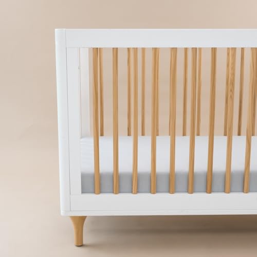 Image of Kyte Baby Soft Crib Sheet - Standard Fitted Crib Sheet Made with Rayon from Bamboo, Ultra-Gentle and Breathable (Storm)