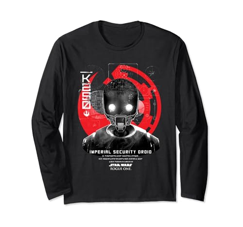 T-shirt Star Wars K-2SO à manches longues pour fan de fiction spatiale