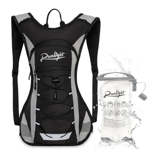 Runlight Sac à dos d'hydratation léger pour homme et femme avec poche d'eau de 1,5 l, sac à dos hydro-eau pour la course, la randonnée, le cyclisme, l'escalade, le...