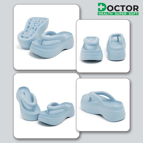 Image of DOCTOR HEALTH Women's Super Soft Lightweight Anti-Skid High Heels Slippers | Comfortable Waterproof Everyday Wear | Classic Ultra Soft