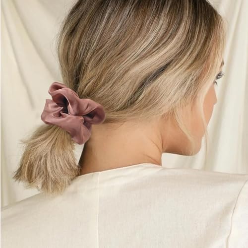 Image of Hair Scrunchies for Women - Hair Ties No Damage Both for Thick Hair or Thin Hair Curl Hair No Crease Scrunchies Ponytail Holder No Hurt Your Hair
