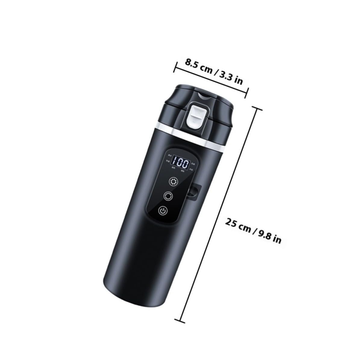 Hervidor de Agua Portátil para Coche 500ml, Acero Inoxidable