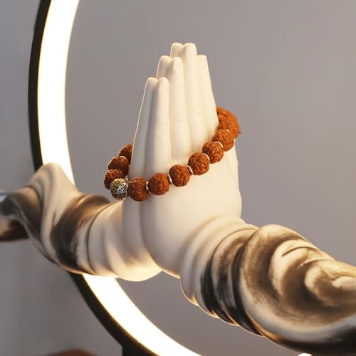Authentic Handmade Rudraksha Bracelet 5Mukhi is Suitable for Meditation Yoga and Chanting- Gift Pack3