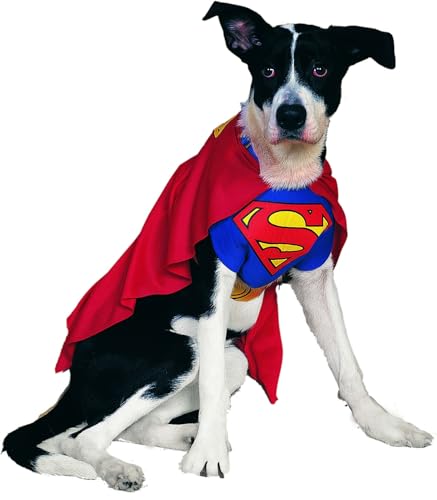 Rubie's 887892S Offizielles Superman Hundekostüm, Größe S Karneval