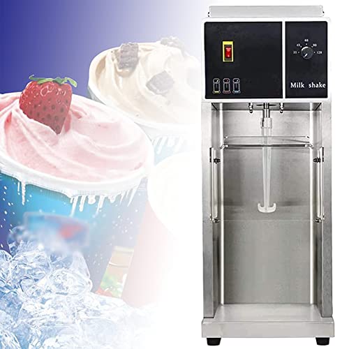 HYQNG Desktop Automatic Ice Cream Machine, Commercial Full-automatic Mini Soft Serve Maker, Stainless Steel Chill Drink Mixer, 5 gears adjustable, Makes Ice Cream, Sorbet, Frozen Yoghurt