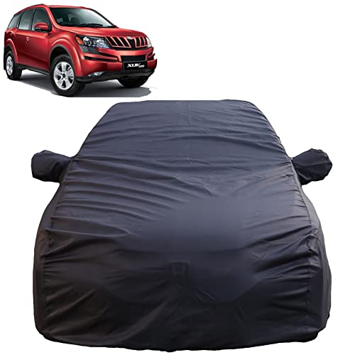 Autofact Waterproof Car Body Cover Compatible with Mahindra XUV 500 (2011 to 2022) with Mirror Pockets (Grey Color/Waterproof Cover)