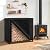 XHMAZ Log Rack Cover for Artibear 4ft Rack with Cover 48 * 14 * 48 Firewood Rack Shield Waterproof Windproof Dustproof Air Vents Wood Pile Cover