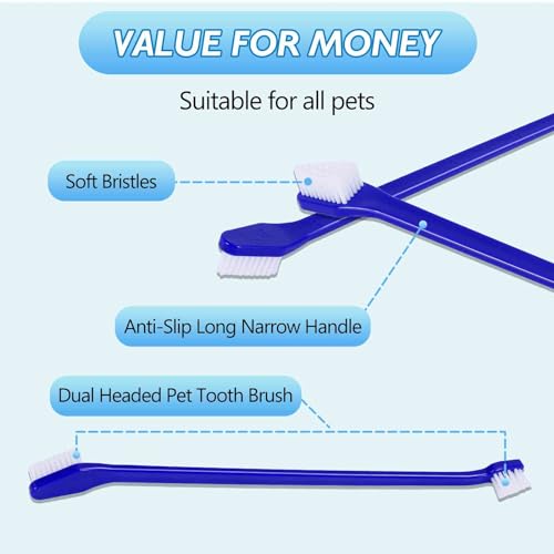 UrbanX - Kit de Higiene Bucal para Cães - Escova de Dentes e Pasta com Ingredientes Naturais - Reduz