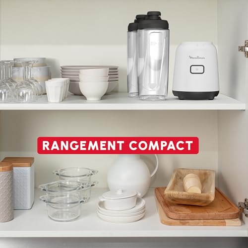 Mini Blender 2 bouteilles de LM15F1F0 MOULINEX - vue 4