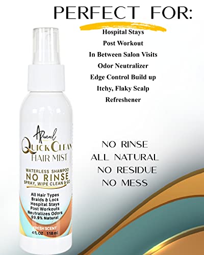 Aravenel Products No Rinse, Waterless Hair And Scalp Cleanser (1 Pack 4 Oz.) #TOP5