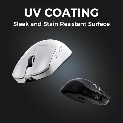 Image of MCHOSE L7 Ultra Plus Wireless Gaming Mouse, PAW3950 42K Sensor, 500mAh, Wireless /Wired Dual 8K Polling, 46g Ultra-Light Weight, 2.4GHz RF /BT /Wired Tri-Mode Connection - Black