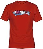 Camisetas EGB Camiseta Boomer Adulto/niño ochenteras 80´s Retro (L, Rojo)