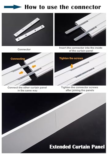 Riel de cortina ajustable de aluminio para ocultar guías con panel de techo de 6 metros 7