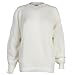 Produktbild 9L Damen Übergröße Damen Gestrickt Baggy Kolbig Pullover Sweater Top - Weiß, Damen, EU 36-38