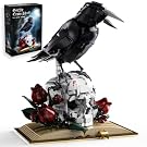 Amazon Loyratche Skull Roses Flower & Raven Building Set, Botanical Collection Kit for Adults, Gothic Horror Skeleton Plants Home Office Table Decoration Blocks Toys Gift for Halloween Christmas (1358 PCS)