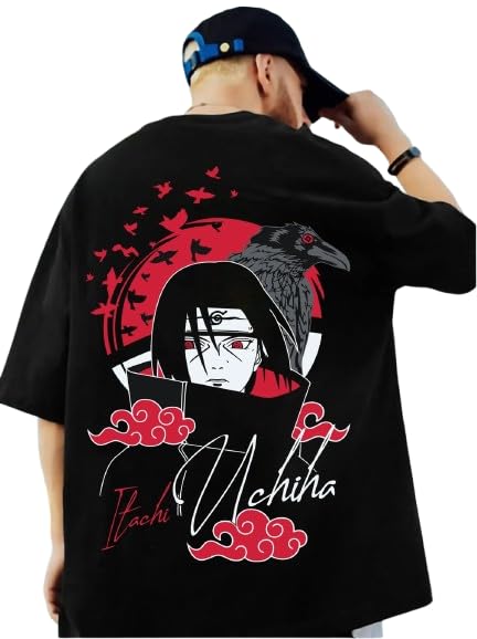 Image of Oversized Anime Graphic T-Shirt for Men
