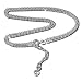 SilberDream anklet trhree rows ball chain, 925 Sterling Silver 9.45 inch SDF012