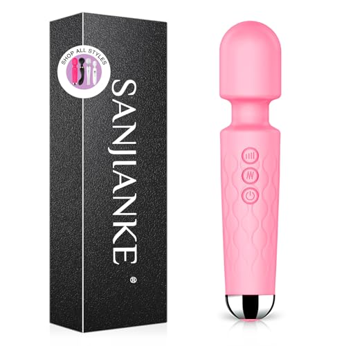 Sex toýs Femme,Vibromasseur, femme Clitoridien Puissant Silencieux Point G Vibrateur Sexuel Masseur,8 * 20 Mode Vibration Silicone vibromasseurs feminin,Vibro Sextoy pour Femme Couples (Rose rouge)