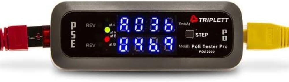 Triplett POE2000 PoE Tester Pro Inline Power Over Ethernet Detector