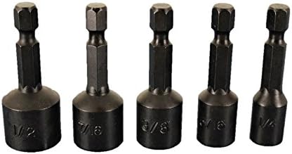Master Mechanic 10 Piece Magnetic Nutsetter Set Includes 3/16" 1/4" 9