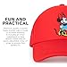 Disney Adult Trucker Hat, Minnie Mouse Mesh Snapback Baseball Cap, Red