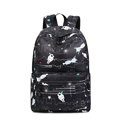 Acmebon Escolar Impermeable para Niña Adolescente Robot Negro