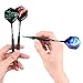 WIN.MAX Darts Plastic Tip - Soft Tip Darts Set - 12 Pcs 18 Gram with 100 Extra Dart Tips 12 Flights Flight Protectors and Wrench for Electronic Dart Board