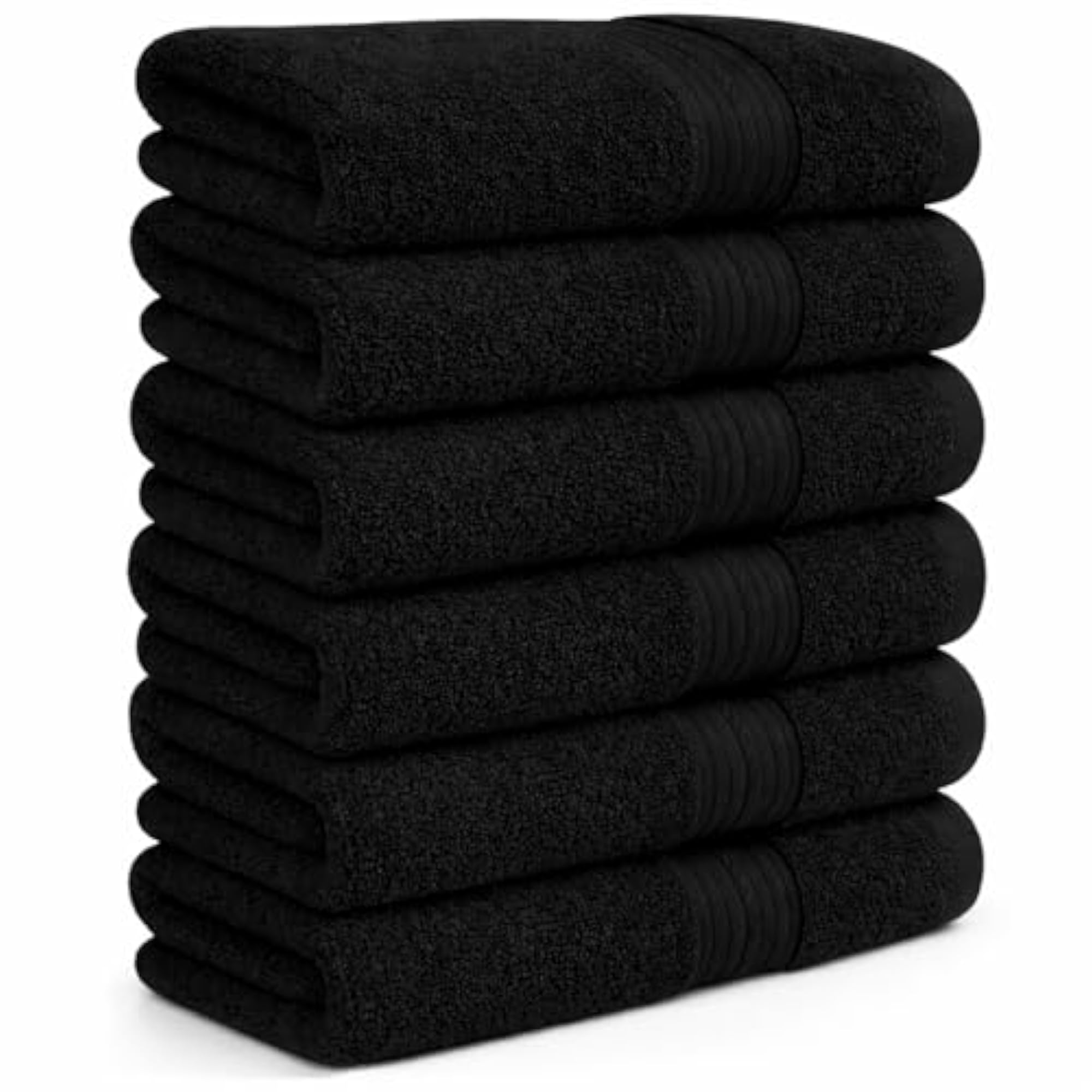 100% Cotton Hand Towel Set, 6 Piece, Luxury Quality