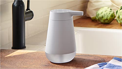 Introducing Amazon Smart Soap Dispenser, automatic 12-oz dispenser with 20-second timer, works with Alexa