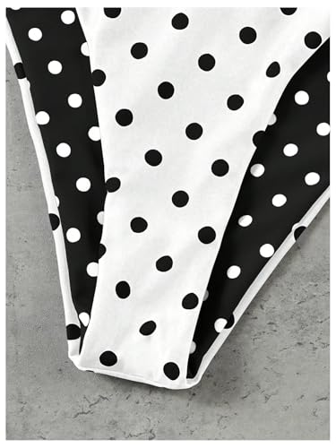 Bikini à pois triangle dos nu ajustable offrant un maintien parfait - 4