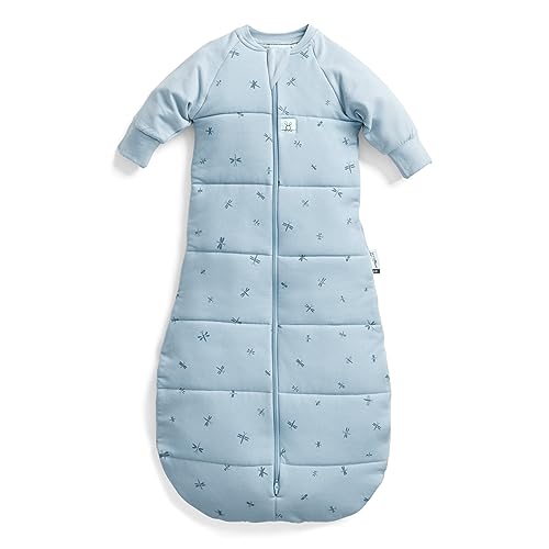 Image of ergoPouch Jersey Sleeping Bag 3.5 TOG - Arms-Out Baby Sleep Sack, Ideal Transition from Swaddling, Slim Fit Keeps Baby Secure & Comfortable, Soft Breathable Fabric (3-12 Months, Dragonflies)