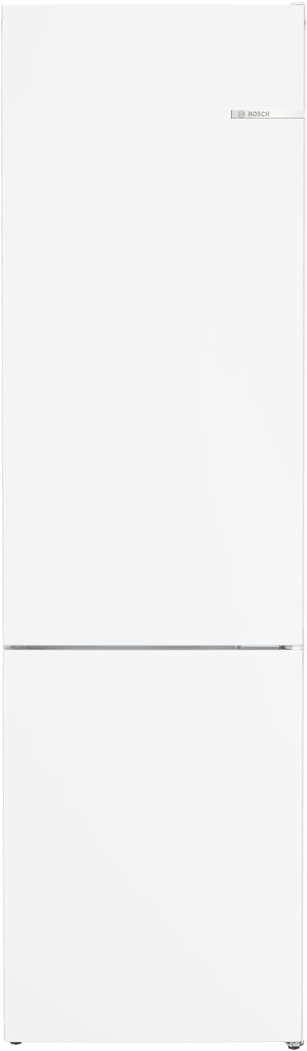Bosch KGN39VWEQ Serie 4, Frigorifero combinato da libera installazione, Total No Frost, Cassetti VitaFresh, PerfectFit, Luce LED, Bianco, 203 x 60 cm