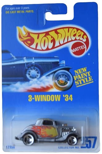Hot Wheels 3-Window '34 plateado miniatura 1