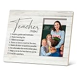 SRADMO Teacher Definition Picture Frame,Teacher Appreciation Gifts 10×8 inch Tabletop Photo Frame Fr