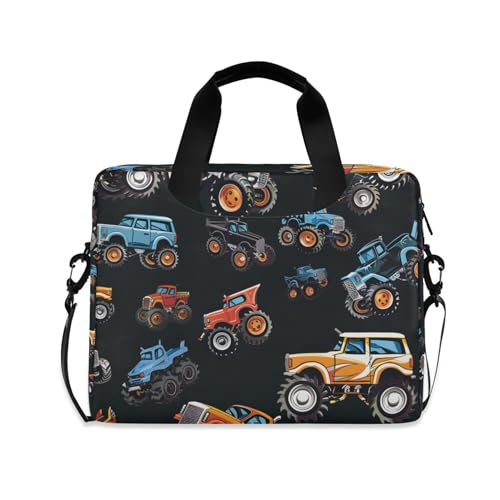 Bolso para portátil ALAZA Monster Truck Cartoon, 13-15.6 pulg miniatura 1