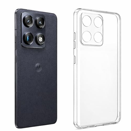 Image of Amazon Brand - Solimo Mobile Cover Compatible with Motorola Signature 5G (Soft & Shockproof Back Case with inbuilt Cushioned Edges), Clear