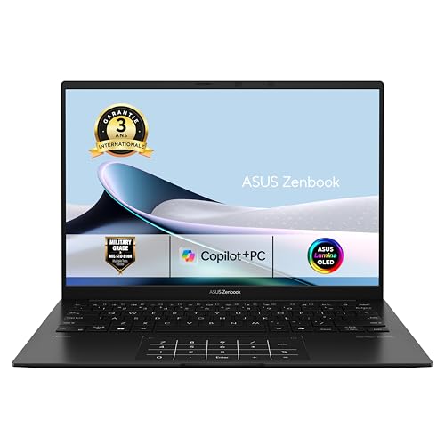 Asus Zenbook 14 UM3406GA 14 pouces WUXGA OLED (AMD, 32Go LPDDR5X, 1To SSD, AMD Radeon Graphics, Windows 11 Home) - Clavier AZERTY - Sans Chargeur