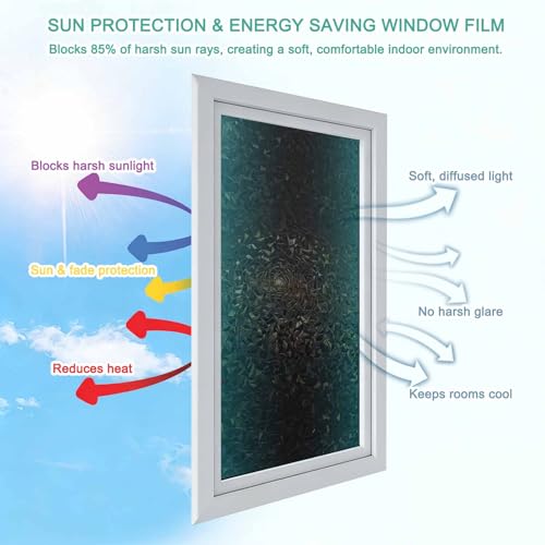 Película decorativa autoadherente para ventanas 2 pcs miniatura 6